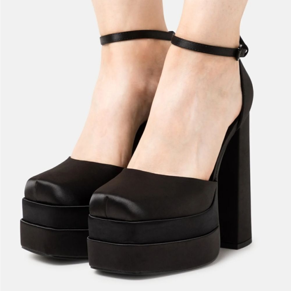 BRAND NEW ALDO GRANDLE ANKLE-STRAP DOUBLE PLATFORM PUMPS S2